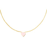 Pink Love Necklace - Gold