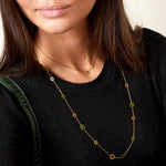 Green Clover Necklace - Gold