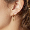 Dangling Cone Earrings - Gold