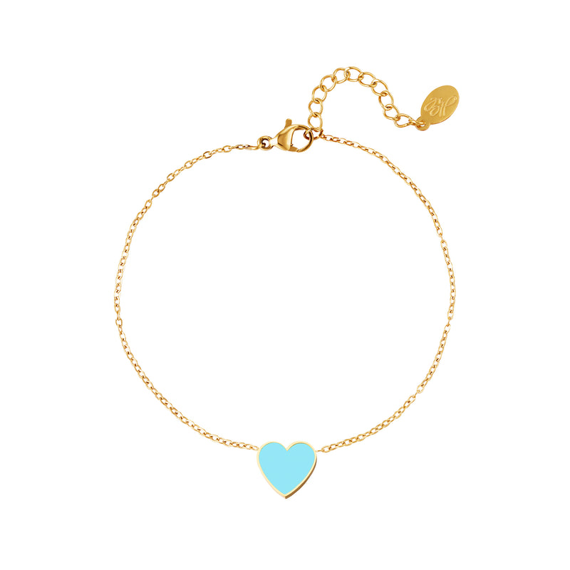 Blue Love Bracelet - Gold