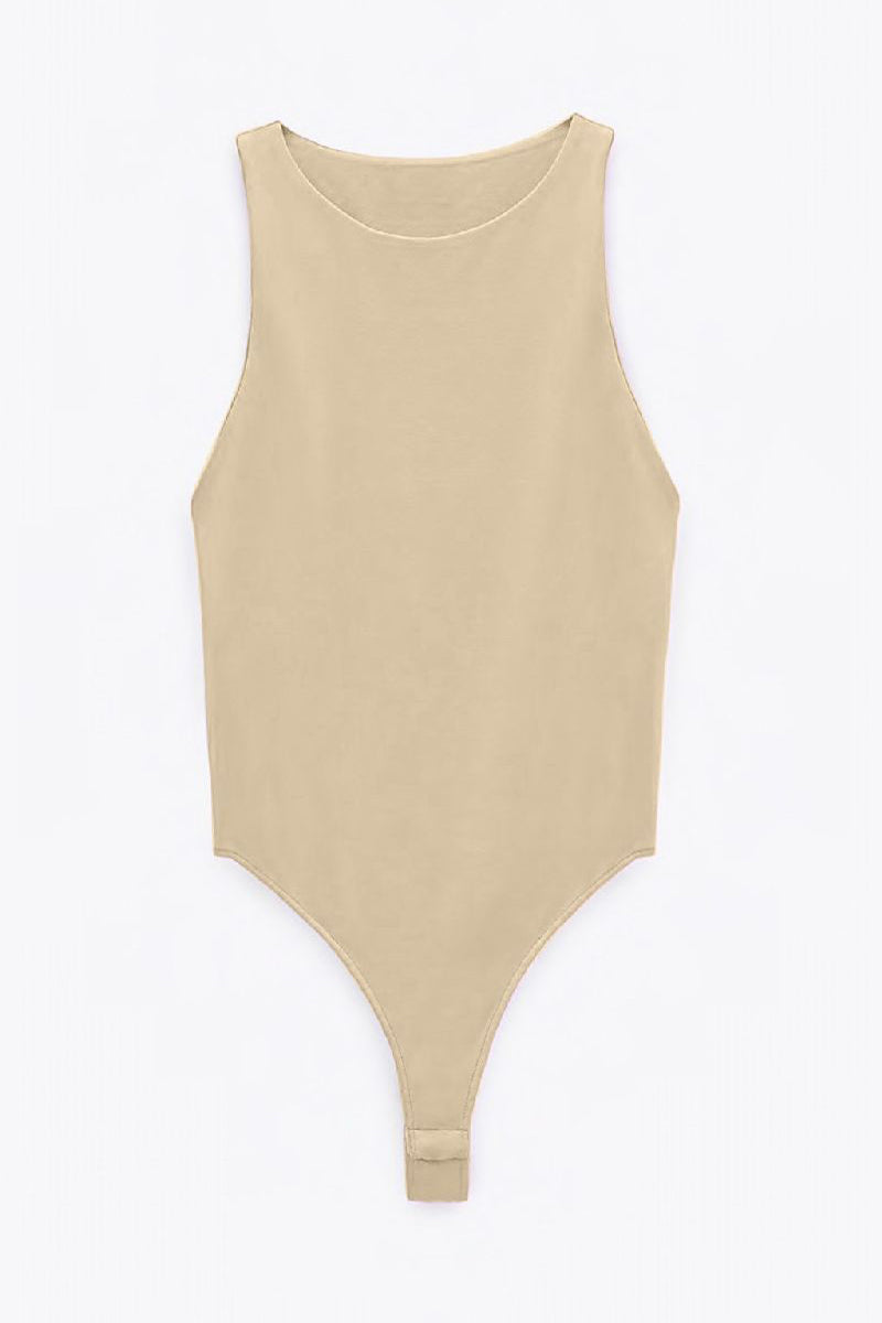 Matte Bodysuit Amber - Beige