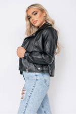 Leather Biker Jacket Stella