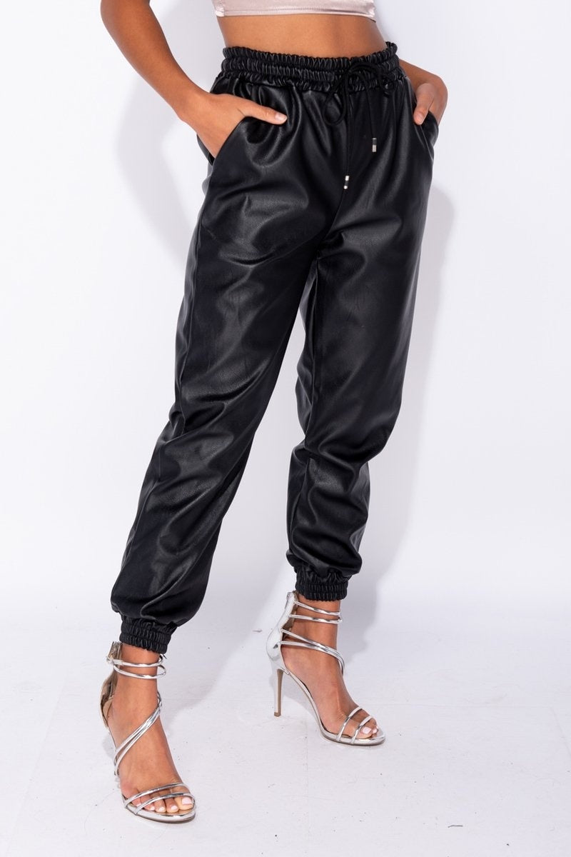 Leather Look Jogger Sarah