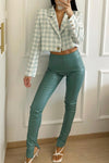 Split Legging Gigi - Mint Green